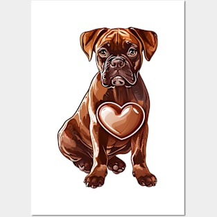 Valentine Boxer Shaped Chocolate Posters and Art